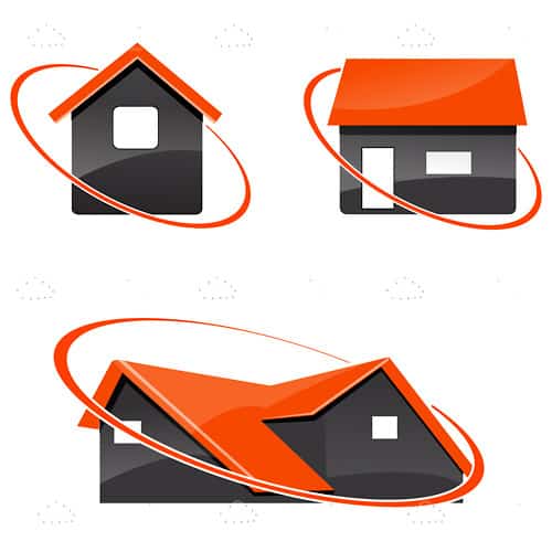 Abstract House Icons Abstract House Icons
